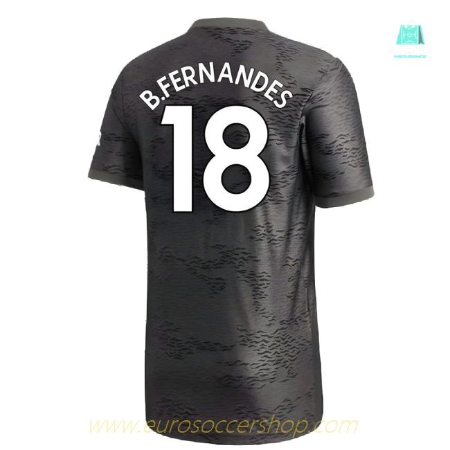 Manchester United 2020-21 Away Shirt ((Excellent) L) (B.FERNANDES 18)