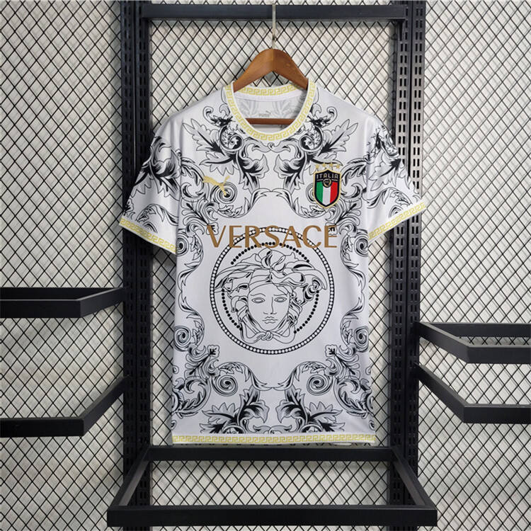 Professional Official Quick Dry Italy X Versace White Shirt