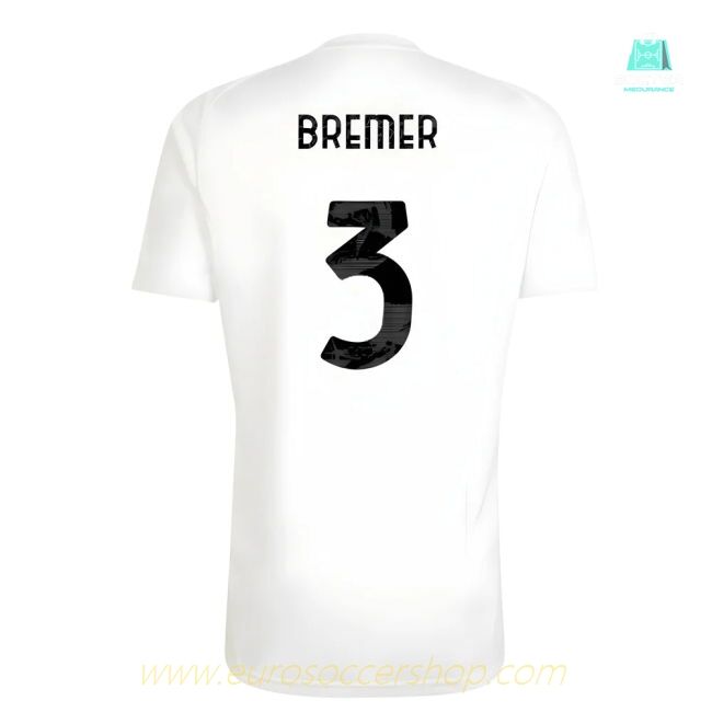 2025-2026 Juventus Training Tee (White) (Bremer 3)