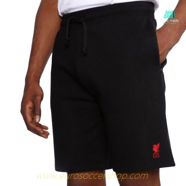 Liverpool FC Sweat Shorts Mens Black Small