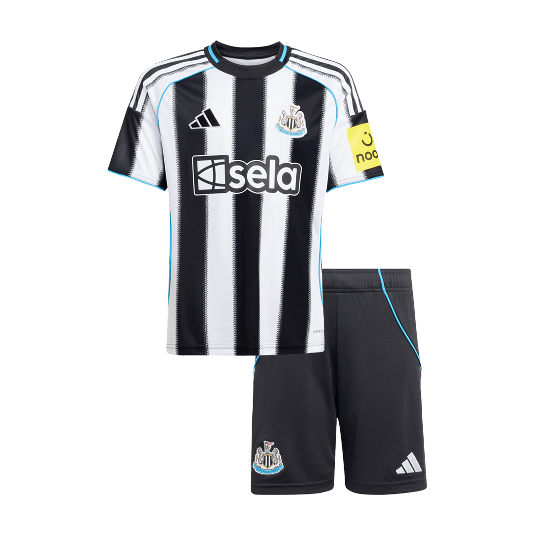 Newcastle United Home Kids Soccer Jerseys Kit 2025/26