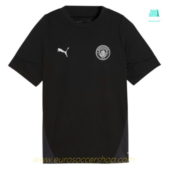 2025-2026 Man City Training Jersey (Black) - Kids (Haaland 9)