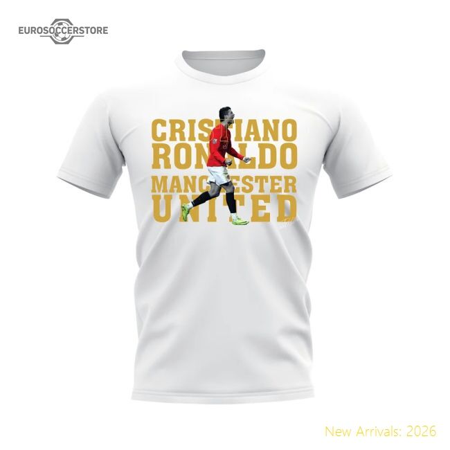 Official Cristiano Ronaldo Manchester United Player Tee (white)