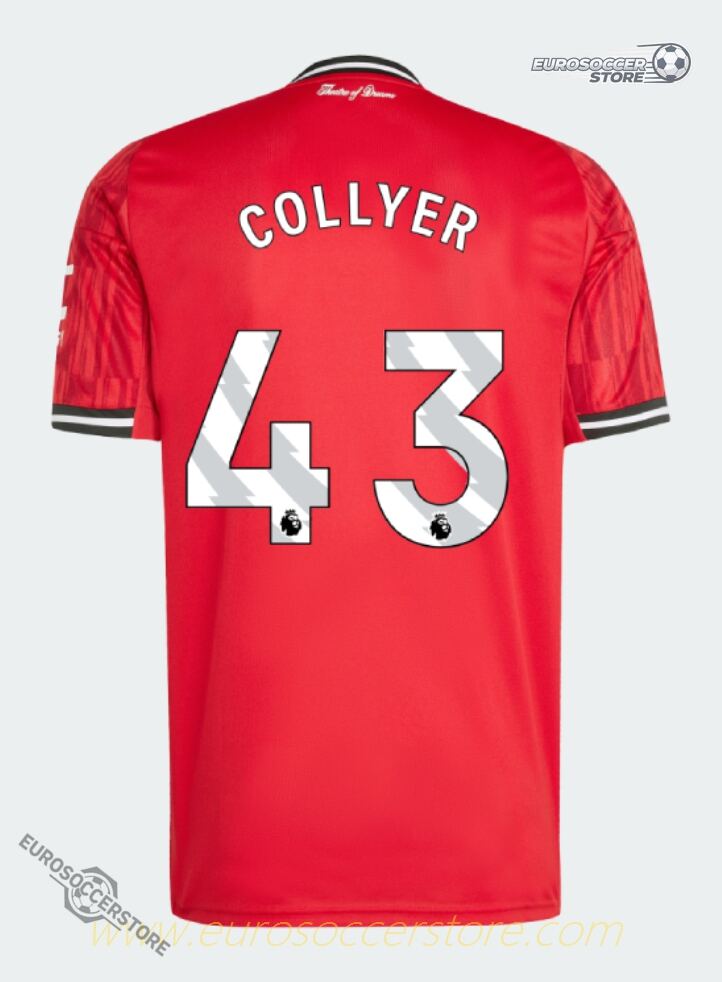 25-26 Season Manchester United Home Jersey - COLLYER 43 Edition