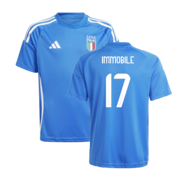 Official 2024-2025 Italy European Championship Home Shirt (Kids)