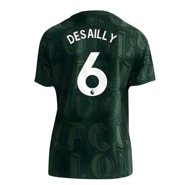 Faithful Chelsea Chelsea Pre Match Shirt Green Kids Desailly #6 Du...