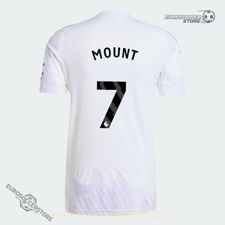 Away Jersey of Manchester United for 25-26 Season with MOUNT 7