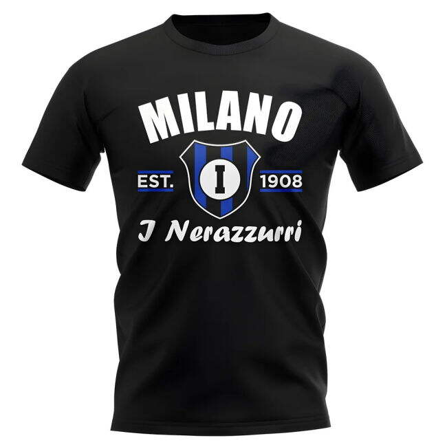 Inter Milan Established Football T-Shirt (Black)