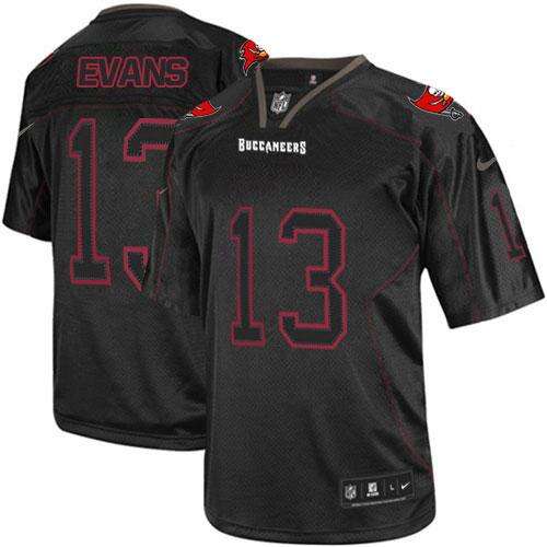 Official None #None Black Lights Out Elite NFL Jersey football jersey