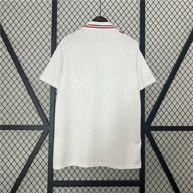 Official UEFA Euro 2024 Denmark Football Shirt Away White Soccer