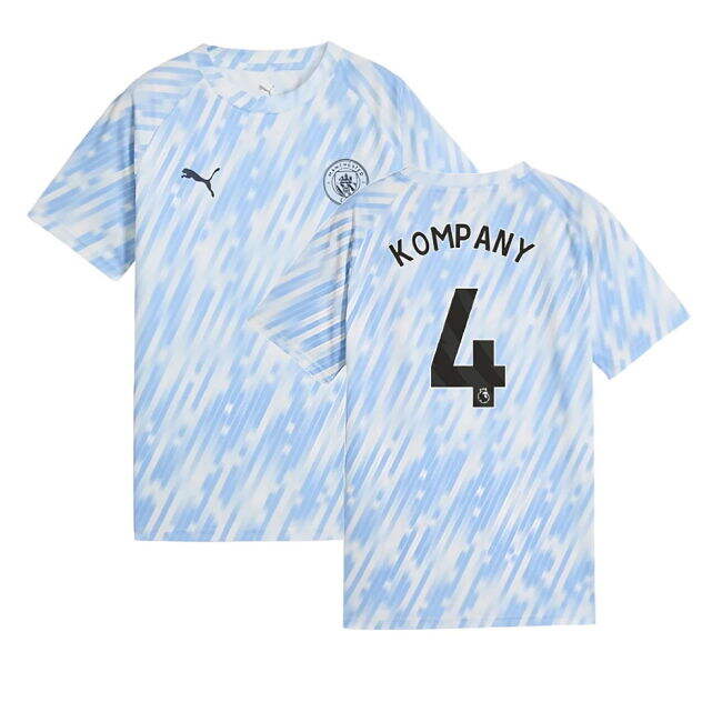 Kompany 4 Man City Soccer Club Fan Shirt - Kids Version