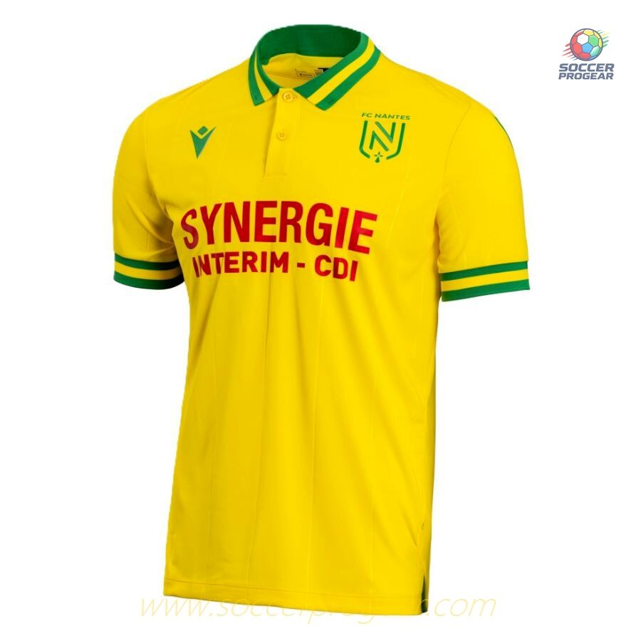 FC Nantes Home Team Soccer Football Shirt 2023 2024