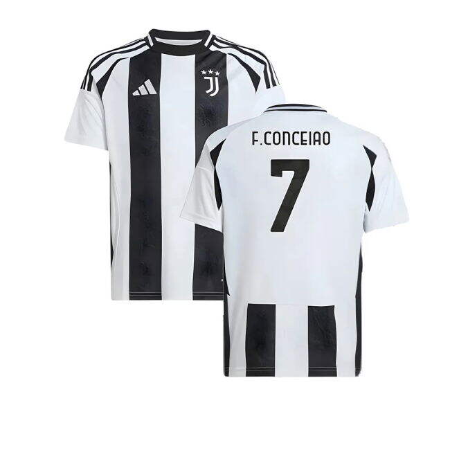 2024-2025 Juve Home Match Quality Shirt (Kids) (F.Conceiao 7)