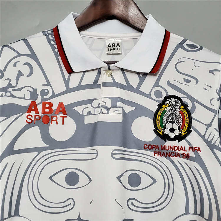 MEXICO RETRO SHIRT 1998 AWAY SOCCER JERSEY FOOTBALL SHIRT - Official