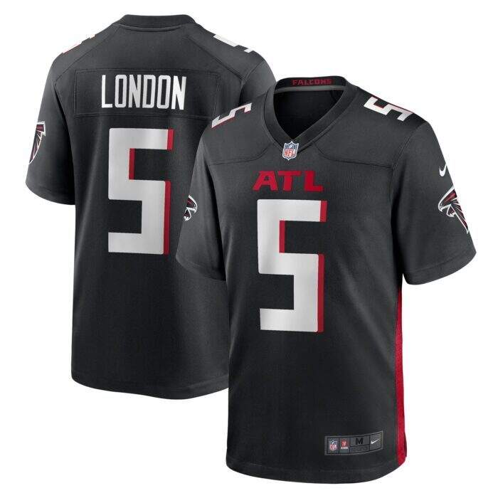 Men's Atlanta Falcons Drake London Nike Black Player Game ...