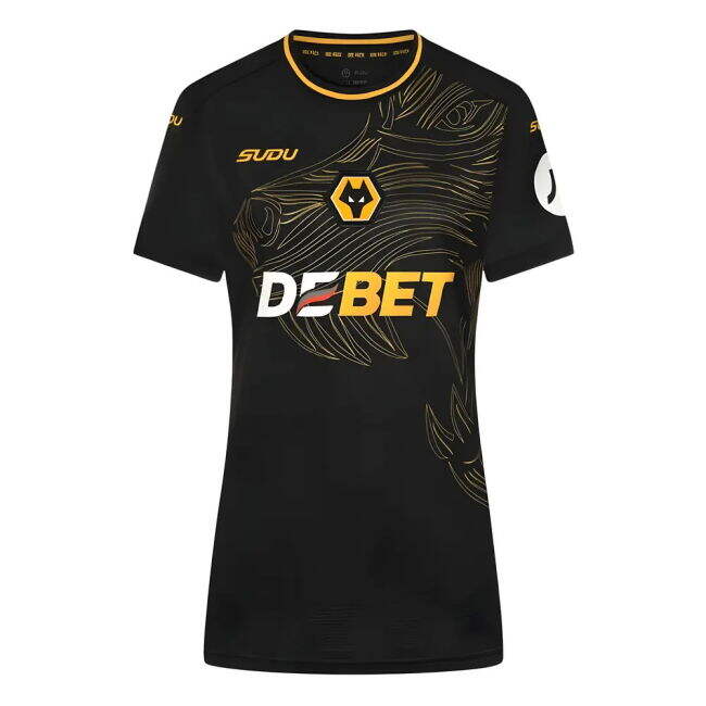 Official Licensed Passionate Wolves Wolves Away Shirt Womens Stran...