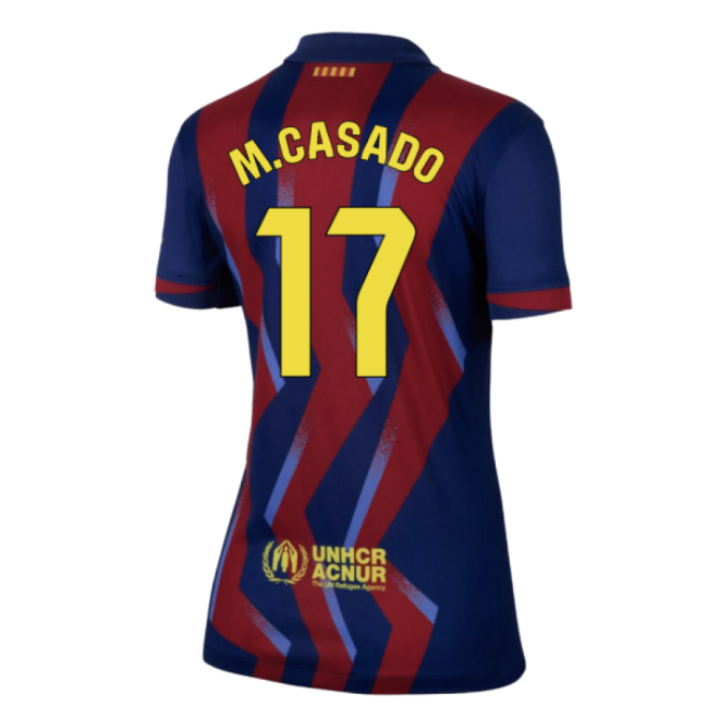 Official Home Barcelona M.casado Jersey 2025-2026 Durable