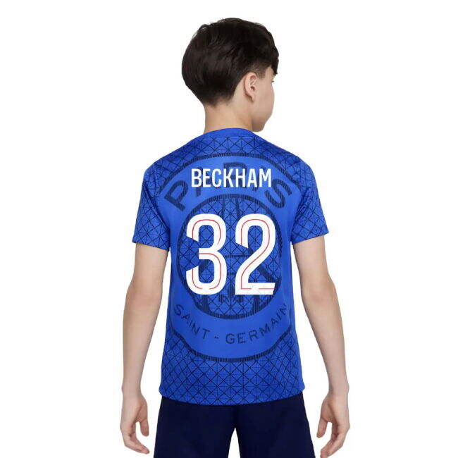 Replica Psg Psg Academy Pro Home Pre Match Shirt Royal Kids Beckha...
