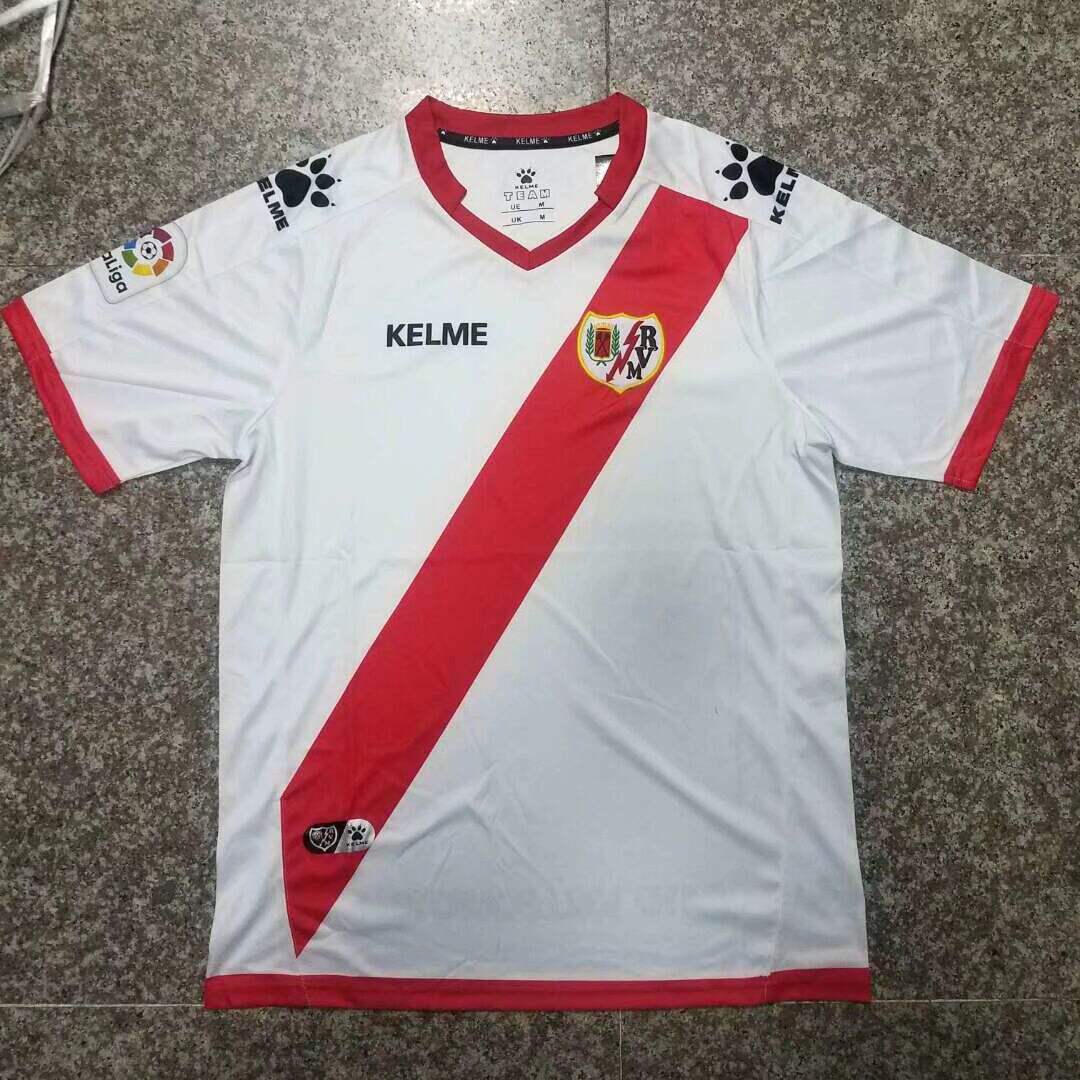 Rayo Vallecano Home 201718 Soccer Jersey Shirt - Official Replica
