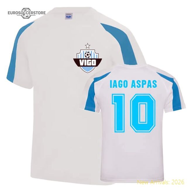 Premium Fan-Favorite Iago Aspas Vigo Sports Training Jersey (White)