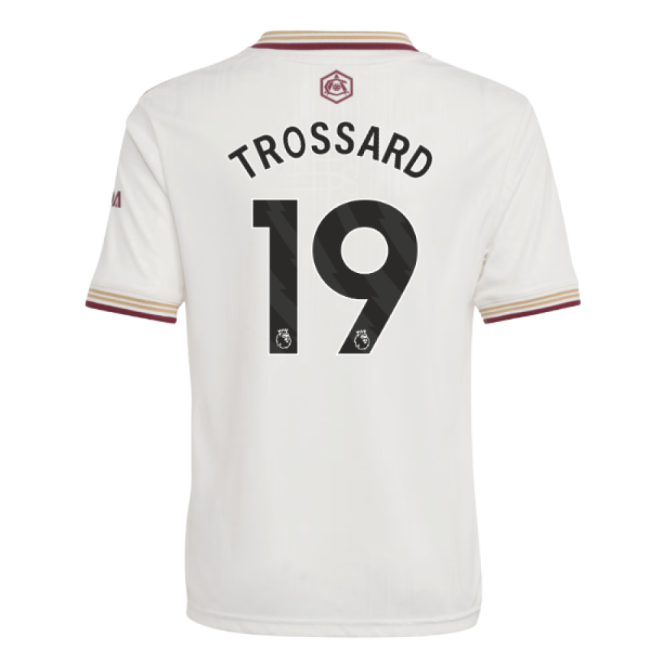 2025-20 Arsenal Third Jersey Trossard #19 Edition L S Kids