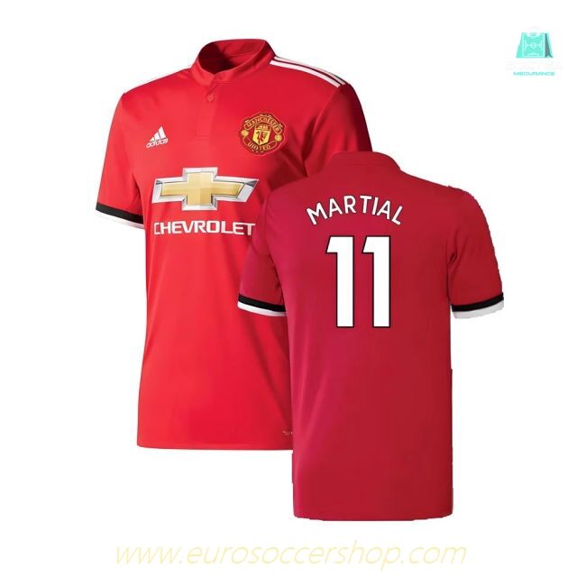 Manchester United 2017-18 Home Shirt ((Excellent) 4-5 Year) (Martial 11)