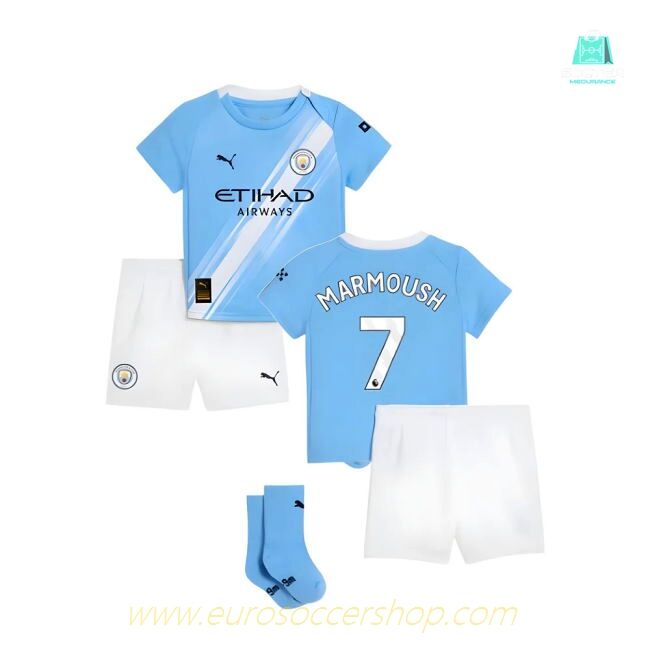 2025-2026 Man City Home Baby Kit (Marmoush 7)