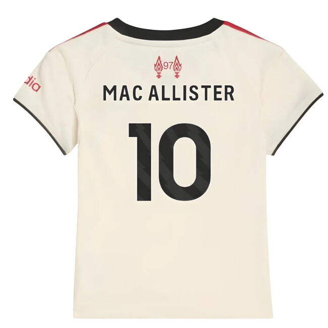 2025-20 Liverpool Away Football Kit Mac Allister #10 L M S