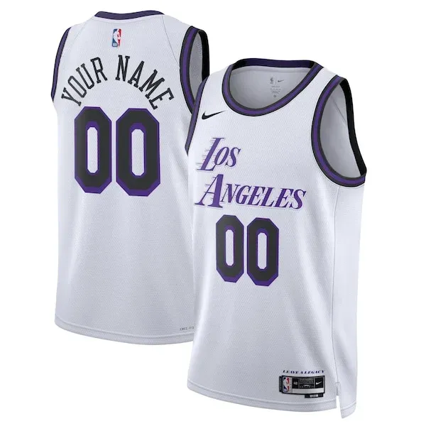 Los Angeles LAL Swingman Jersey - top-tier team-jersey - White