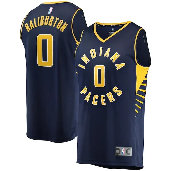 Tyrese Haliburton IND Replica Jersey - premium NBA - Navy training
