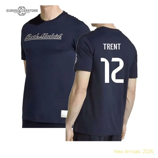 2025-2026 Real Madrid Us Tee (navy) (trent 12) - Unique Style
