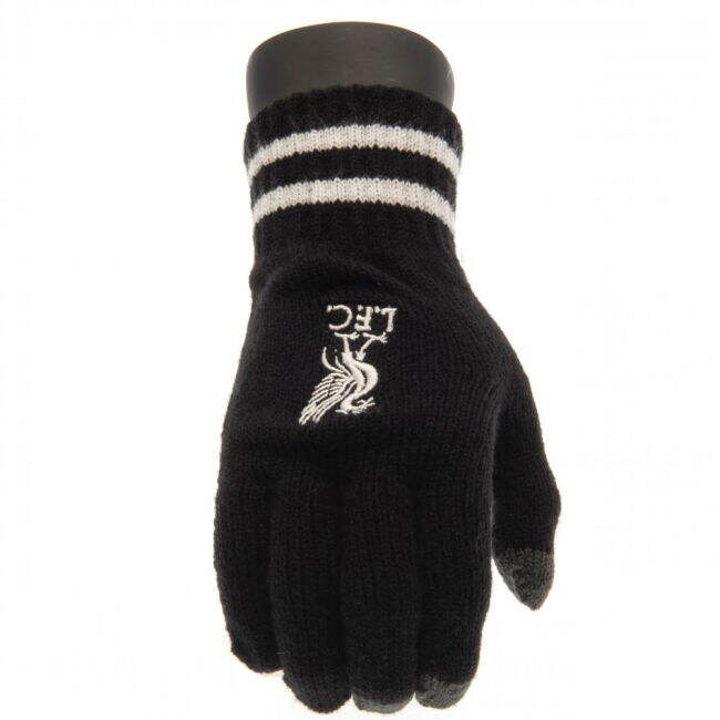 match worn Liverpool FC Touchscreen Knitted Gloves Youths BK