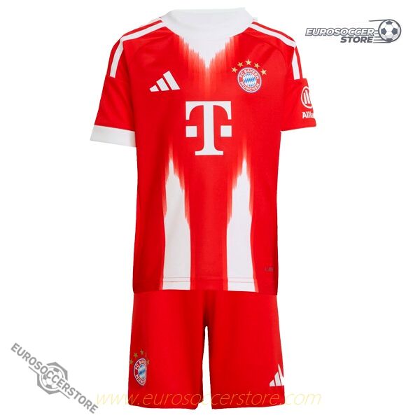 Children's Home Soccer Jersey Kit for Bayern Munich 25-26 Season