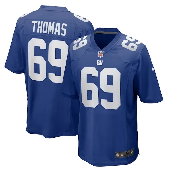 None Jaylon Thomas Game Jersey - Royal | NFL Player Jersey | NFL Footb