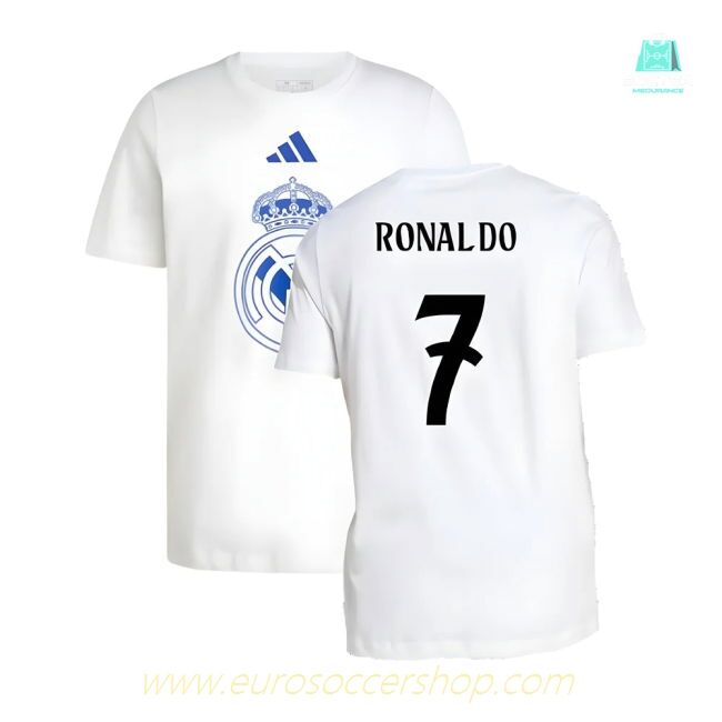 2024-2025 Real Madrid DNA Graphic Tee (White) (Ronaldo 7)