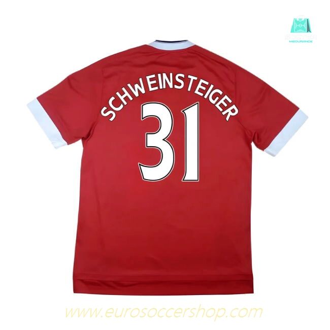 Manchester United 2015-16 Home Shirt (Excellent) (Schweinsteiger 31)