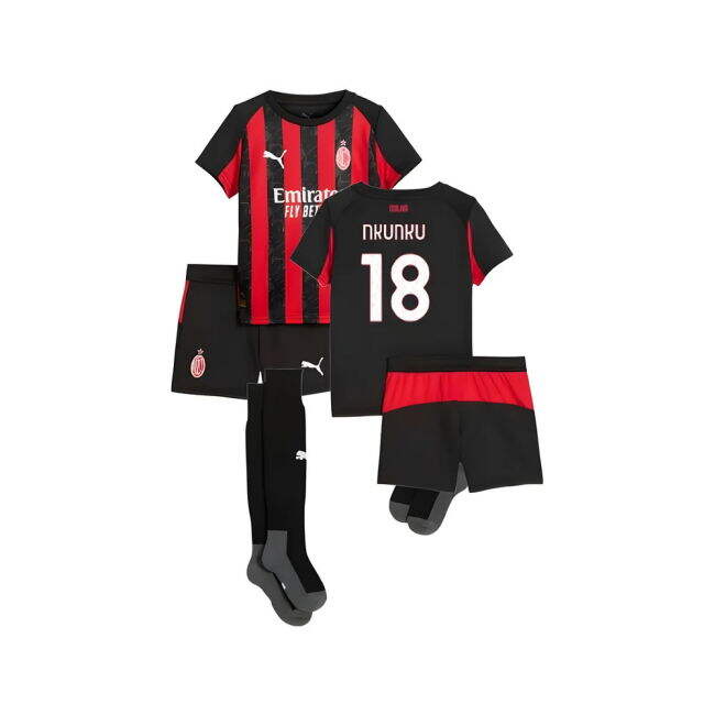 2025-2026 AC Milan Home Mini Kit (Nkunku 18)