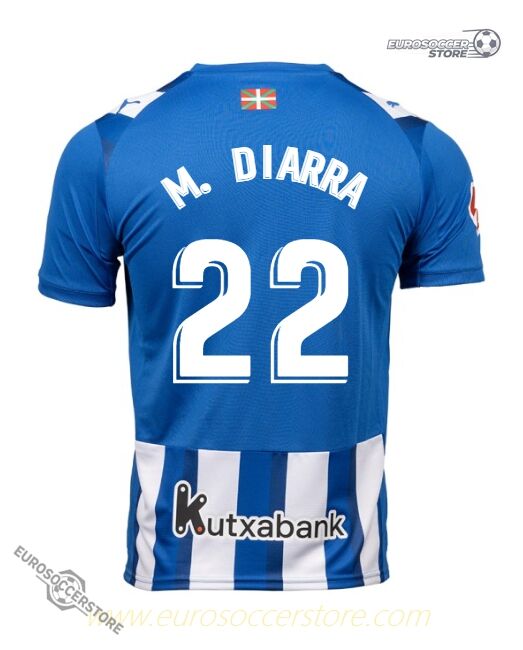 Deportivo Alavés Home Jersey 25-26, featuring M. DIARRA with the number 22.