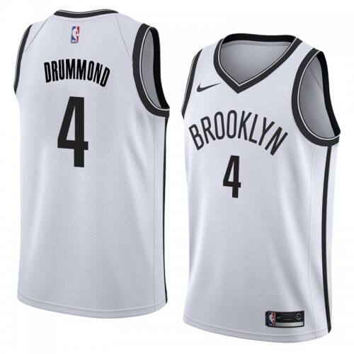 BKN Andre Drummond #4 High-Quality 2024 Icon NBA Swingman Jersey White