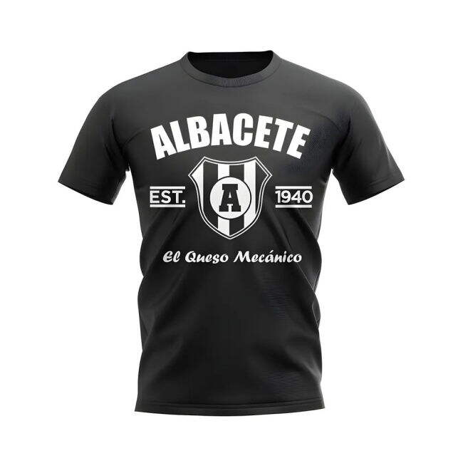 Albacete Established Football T-Shirt (Black)