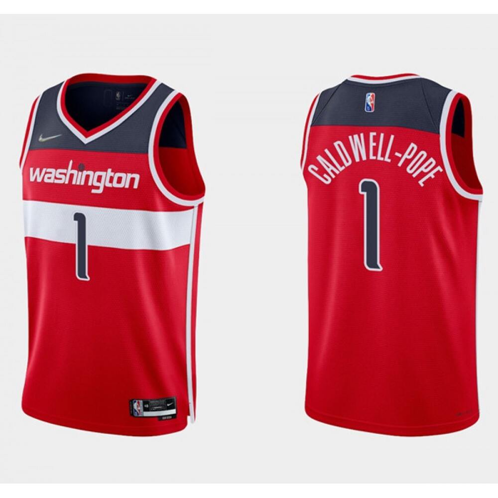 Collector's Item Men's Washington Wizards #1 Kentavious Red Basketball Jersey