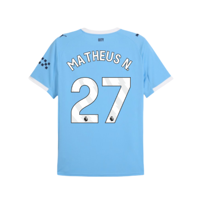 Pro-Grade Man City 2025-2026 Man City Home Shirt (Matheus N. 27)
