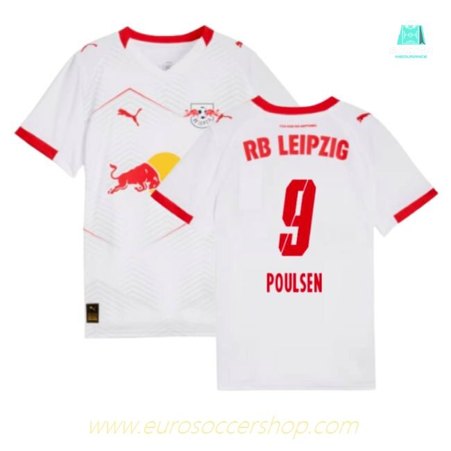 2025-2026 Red Bull Leipzig Home Shirt (Kids) (Poulsen 9)