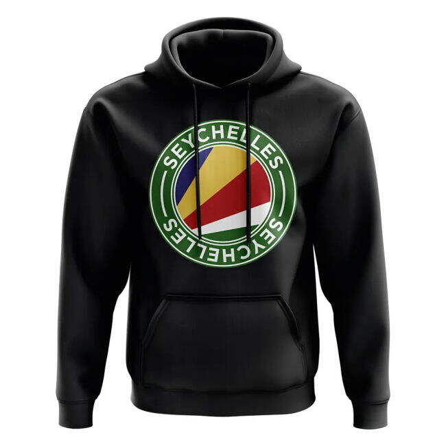 Match-Ready Seychelles Football Badge Hoodie (Black) Top-Tier