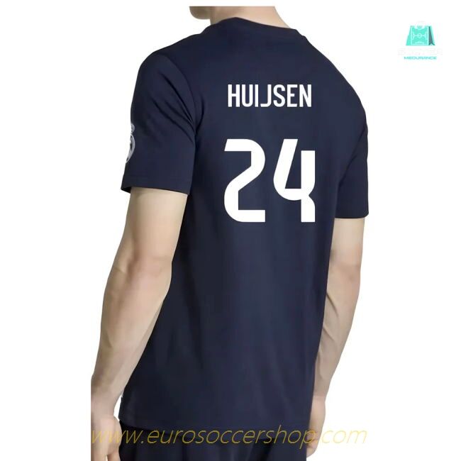 2025-2026 Real Madrid US Tee (Navy) (Huijsen 24)