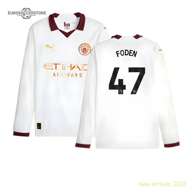 Match-ready Away Premier League Team Foden Jersey 2023-2024