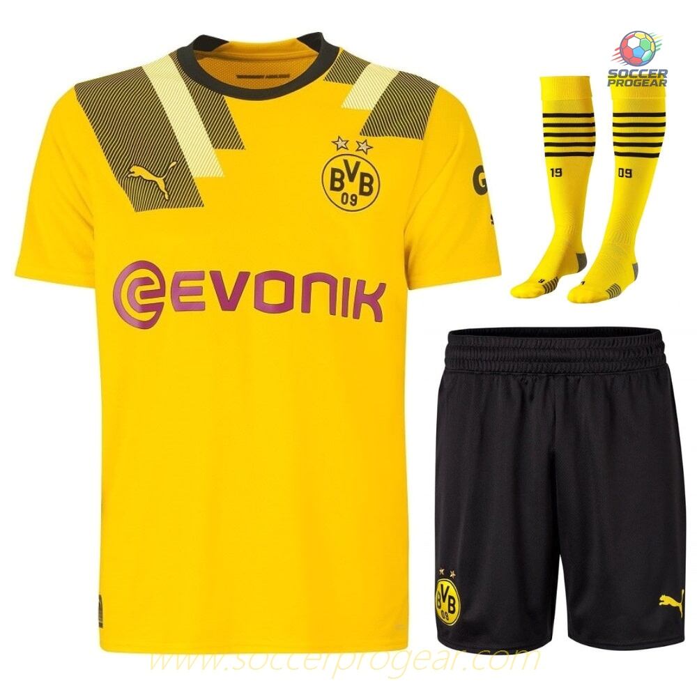 JERSEY KIT KIDS DORTMUND German Football League THIRD 2022 2023