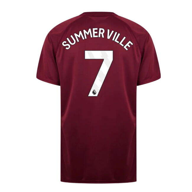 West Ham United Poly T-Shirt (Claret/Blue) (Summerville 7)