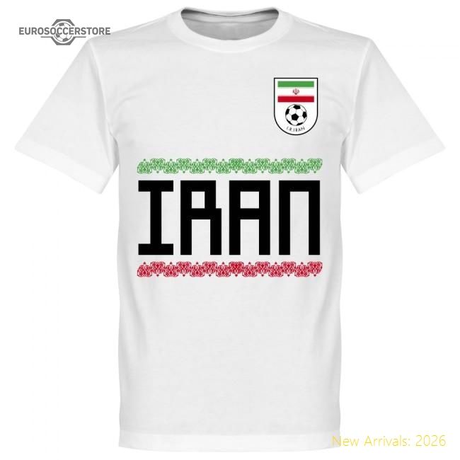 Iran National Team Team T-shirt - White - World Cup Edition