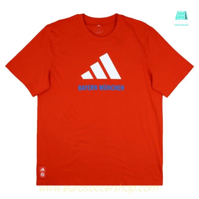 2025-2026 Bayern Munich Seasonal Graphic Tee (Red) (Luis Diaz 14)